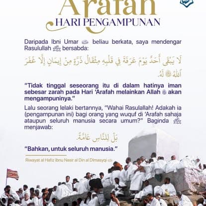 Hari ‘Arafah: Hari Pengampunan