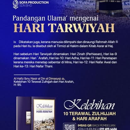 Pandangan Ulama Mengenai Hari Tarwiyah